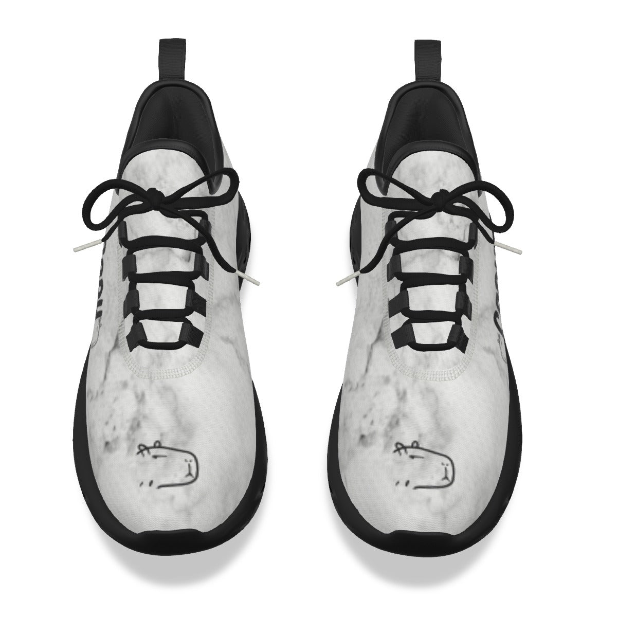 white and black Capy shoes